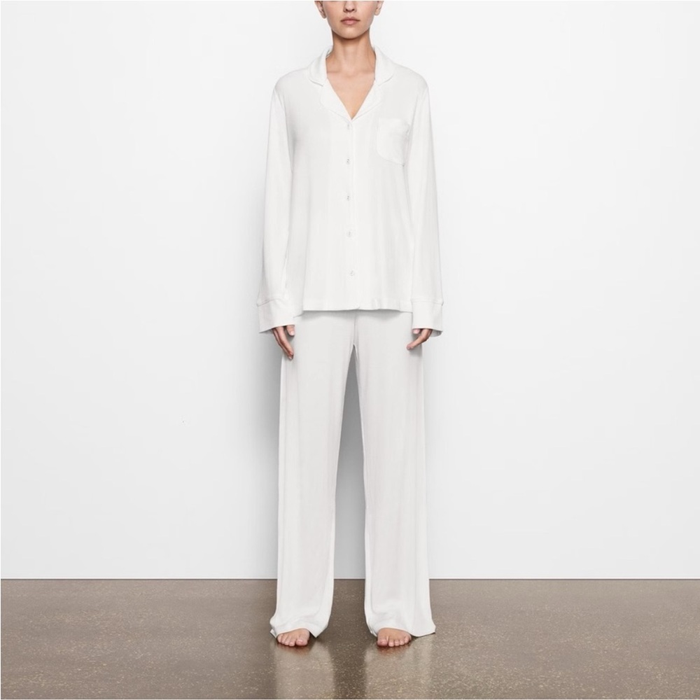 SKIMS Soft Lounge Rib Sleep NWT XL Marble Pajama Set New - Picture 4 of 4